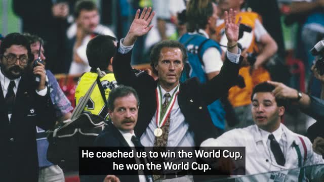 Klinsmann pays tribute to 'father figure' Franz Beckenbauer