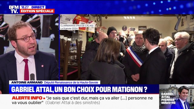 Antoine Armand (Renaissance): [Gabriel Attal] se place au-delà des clivages partisans