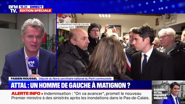 Gabriel Attal dans le Pas-de-Calais: C'est bien qu'il ait tenu l'engagement d'y être selon Fabien Roussel, secrétaire national du PCF