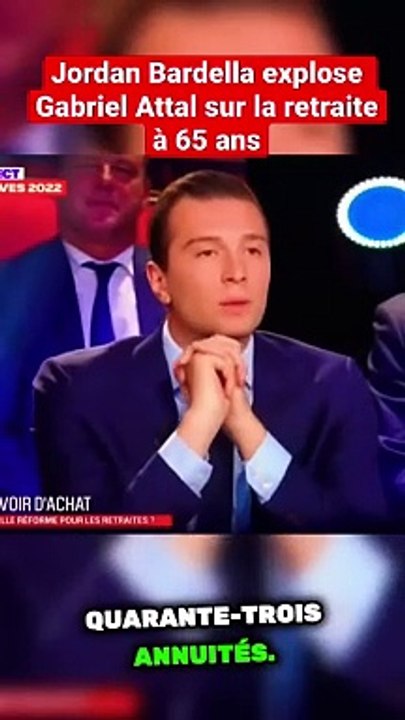 ✅ Regardez | Une Vive Dispute Verbale Entre Bardella Et Gabriel Attal Concernant La Position Du Premier Ministre Et La Loi Sur Les Retraites Vieille De 65 Ans
