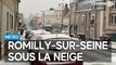 Romilly-sur-Seine sous la neige ce mardi 9 décembre