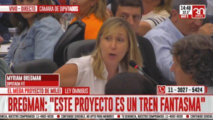 Myriam Bregman: "A mi no me votaron para hacer sugerencias, sino para defender los intereses de los trabajadores y trabajadoras"