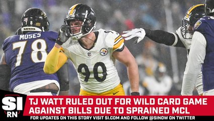 Steelers’ TJ Watt Ruled Out for NFL Wild Card Game Against Bills Due to Sprained MCL