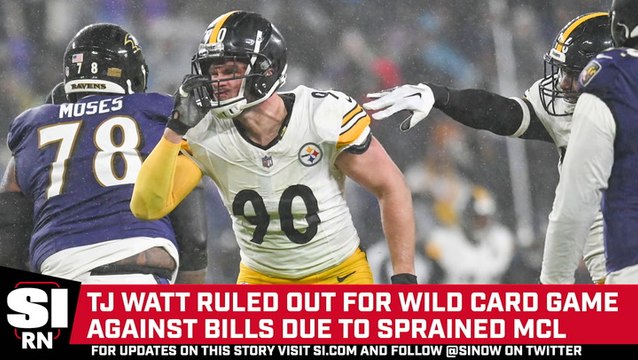 Steelers’ TJ Watt Ruled Out for NFL Wild Card Game Against Bills Due to Sprained MCL