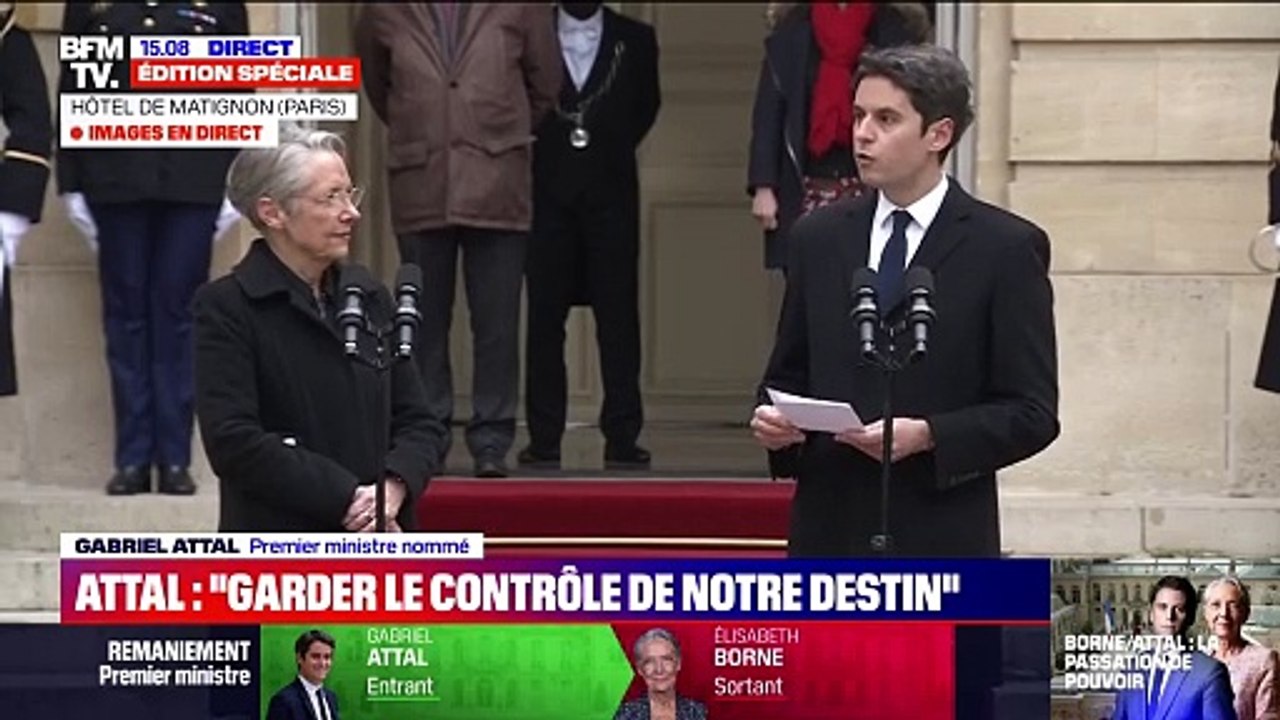 Extrait Du Discours De Gabriel Attal Nouveau Premier Ministre Lors De Hot Sex Picture