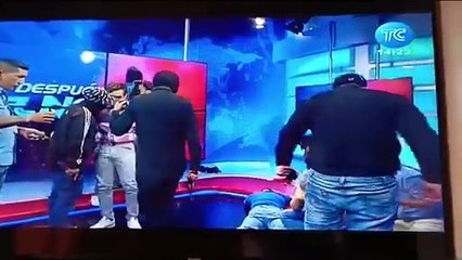 Grupo comando tomó un canal de TV en Ecuador