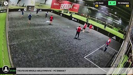 Faute de Nikola Milutinovic - FC Dimmat