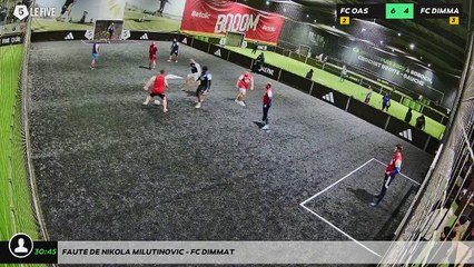 Faute de Nikola Milutinovic - FC Dimmat