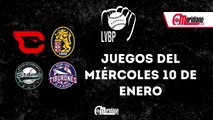 LVBP: Juegos del miércoles, 10 de enero.