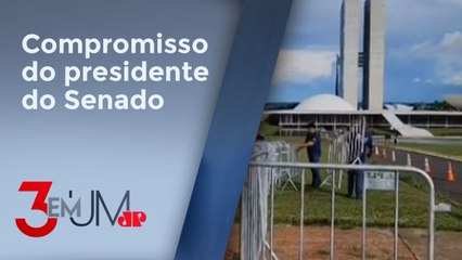 Retirada das grades do Congresso cumpre promessa de Pacheco