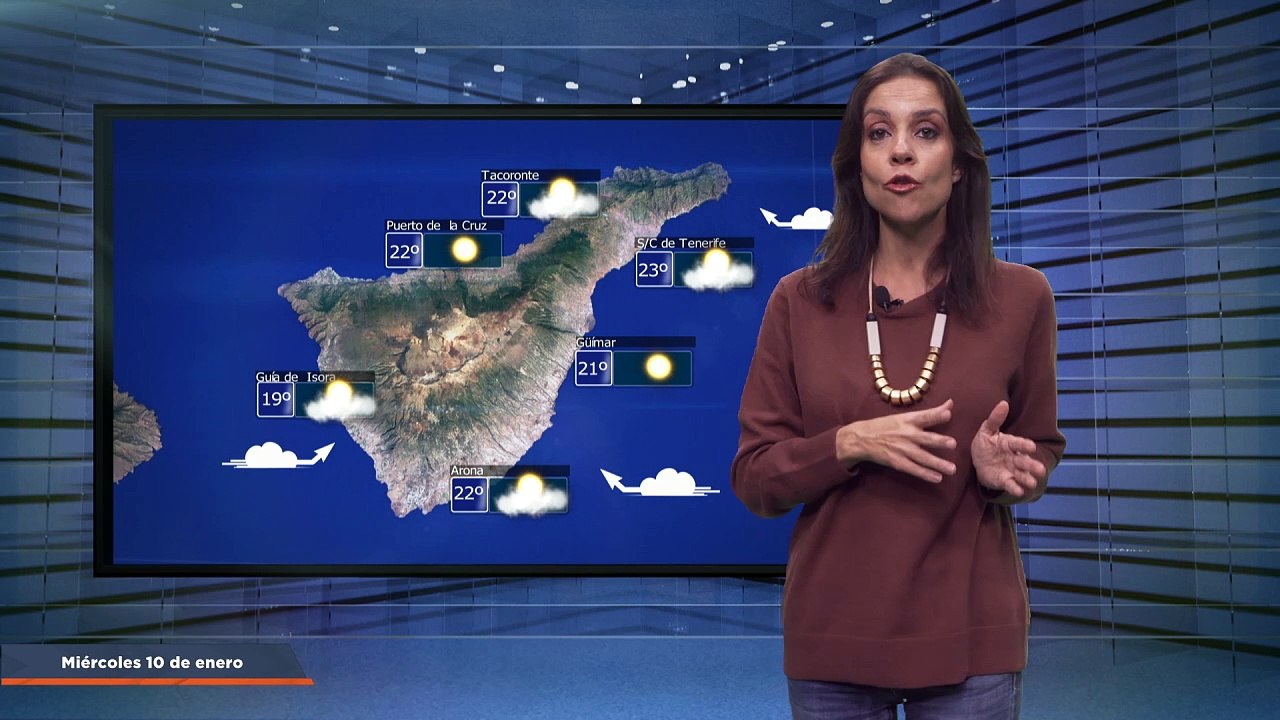 La previsión del tiempo en Canarias para el 10 de enero de 2024, en Atlántico Televisión.