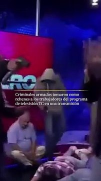 Criminales toman como rehenes a canal de televisión