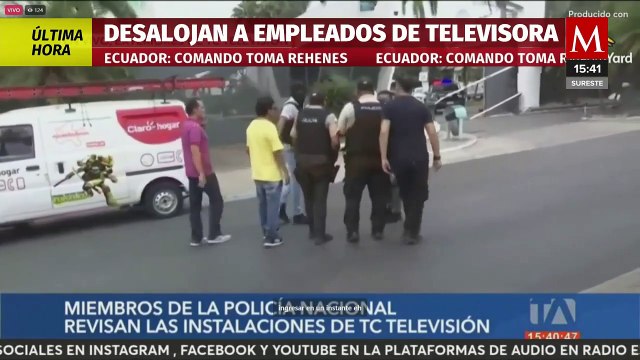 Rescatan a algunos rehenes de la TC Televisora en Ecuador
