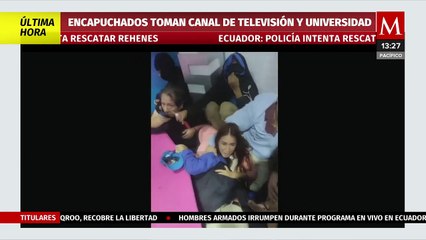 Difunden video de estudiantes rehenes de la Universidad de Guayaquil, en Ecuador