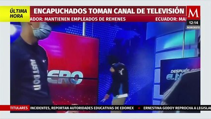 Situación de rehenes en canal de TV y Universidad en Ecuador; esto sabemos