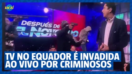 TV no Equador é invadida por criminosos armados