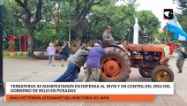 En reclamo al DNU de Milei, yerbateros de Misiones se manifestaron en Posadas y no descartan “llevar los tractores” a Buenos Aires