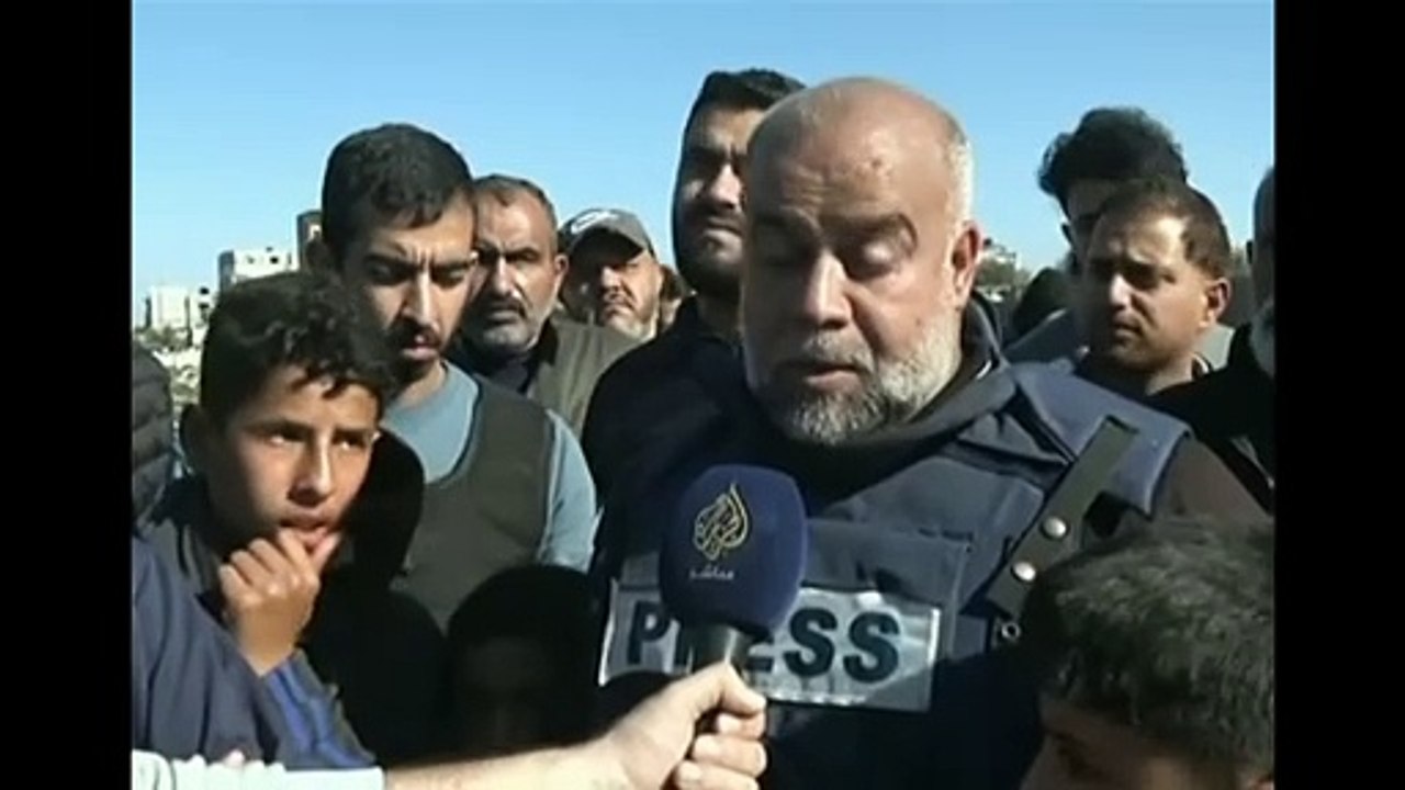 استشهاد حمزه نجل وائل الدحدوح وصديقة الشهيد مصطفى ثريا