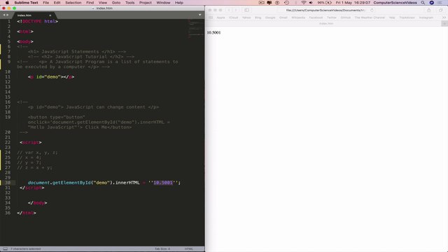 Programming in JAVASCRIPT - Tutorial 6 | JavaScript Syntax