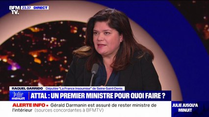Raquel Garrido (LFI) sur Gabriel Attal: "Je n'accepte pas qu'on dise qu'il a été un bon ministre de l'Éducation nationale"