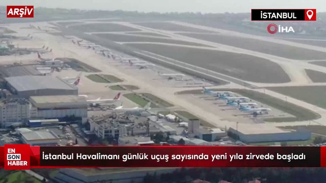 İstanbul Havalimanı günlük uçuş sayısında yeni yıla zirvede başladı