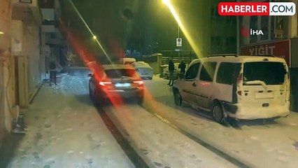 Tekirdağ'da yoğun kar yağışı gece yarısına kadar sürdü