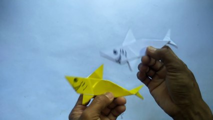 Origami Hiu How to make Origami shark