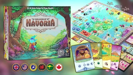 EXPLORERS OF NAVORIA - An immersive tableau building and worker placement game set in a rich fantasy world
