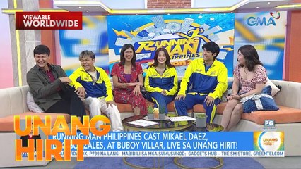 Running Man casts Mikael, Lexi and Buboy, LIVE sa Unang Hirit!
