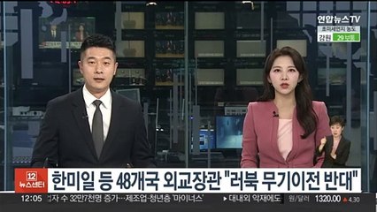 한미일 등 48개국 외교장관 "러북 간 무기이전 반대"