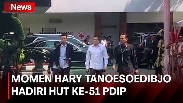 Hadiri HUT ke-51 PDIP, Ketum Perindo Hary Tanoesoedibjo Tiba di Sekolah PDIP