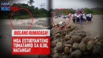 Mga estudyanteng tumatawid sa ilog, natangay | GMA Integrated Newsfeed