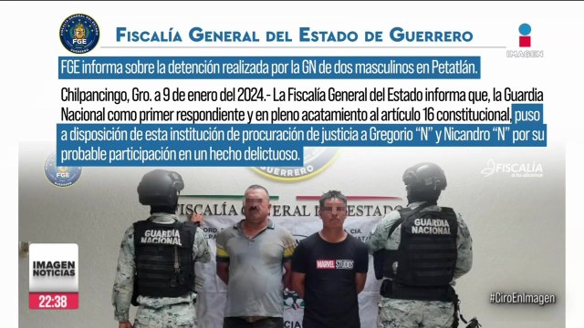 Detienen a dos presuntos involucrados en la masacre en el palenque de Petatlán, Guerrero