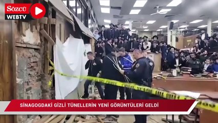 Sinagogdaki gizli tünellerin yeni görüntüleri geldi