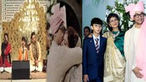 Ira Khan Wedding: Sangeet में सौतेले भाई Azad ने Aamir Khan संग गाया गाना,Ex wife Kiran भी दिखीं साथ