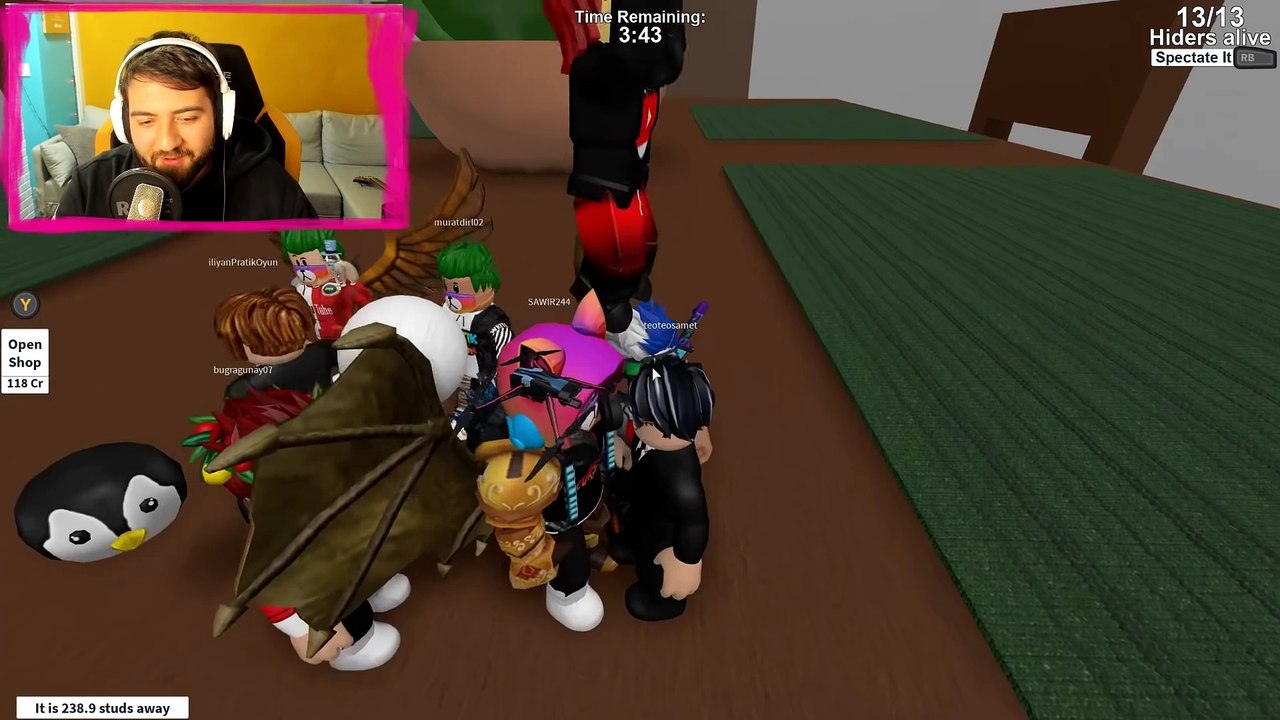 SAÇLAMBAÇ HİÇ BU KADAR GÜZEL OLMADI | ROBLOX HİDE AND SEEK | HAN KANAL BUSE DUYGU TEO