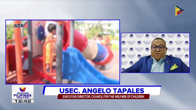 Panayam kay Council for the Welfare of Children Executive Director Usec. Angelo Tapales