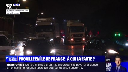 Qui est responsable de la pagaille sur les routes en Île-de-France causée par la neige ce mardi?