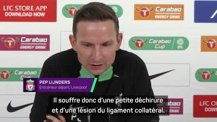Liverpool - Lijnders annonce Alexander-Arnold blessé et out pour 3 semaines