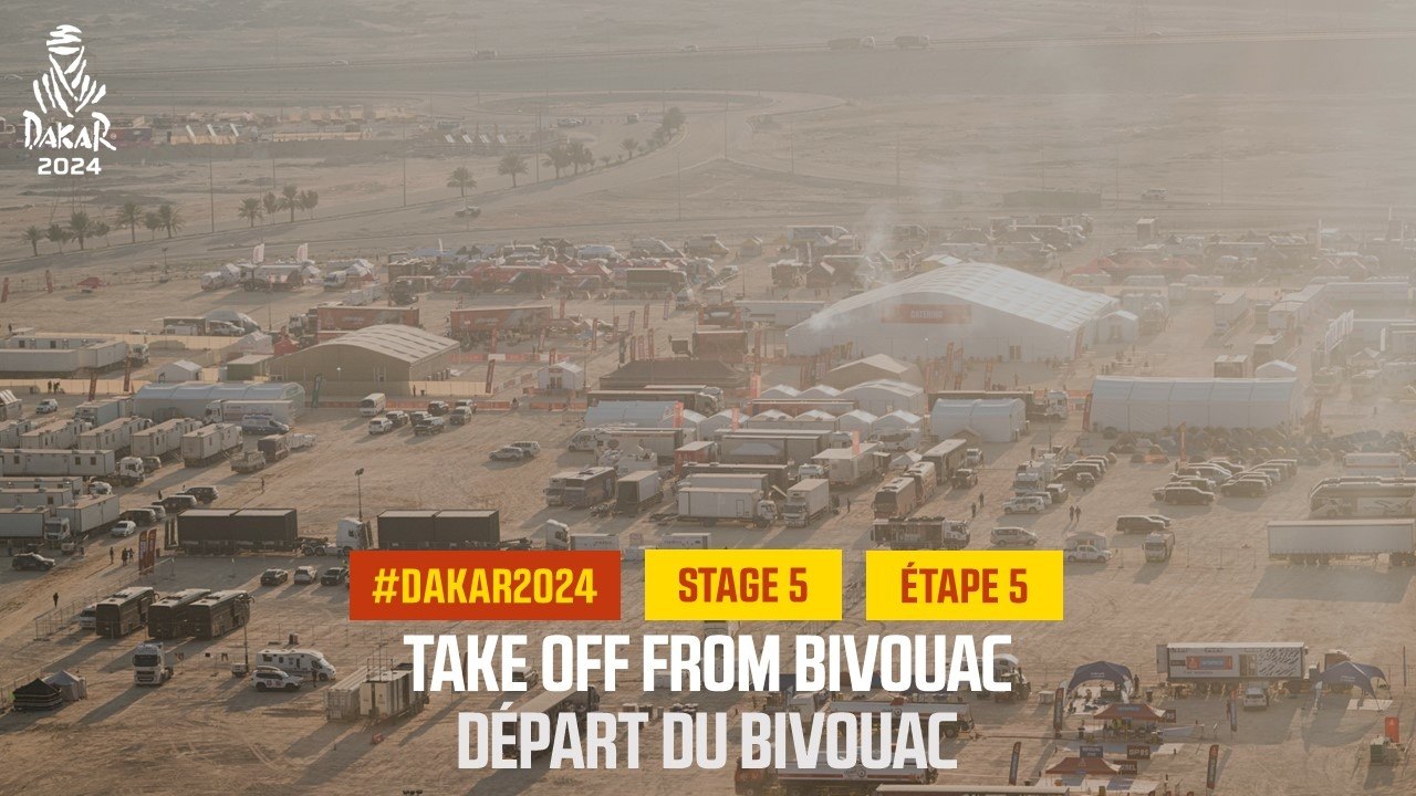 Take off from bivouac - Stage 5 - #Dakar2024