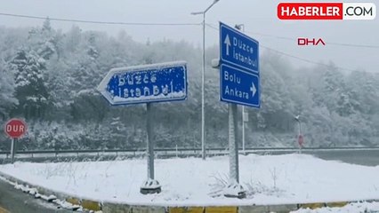 Bolu Dağı ve Kent Merkezinde Kar Yağışı