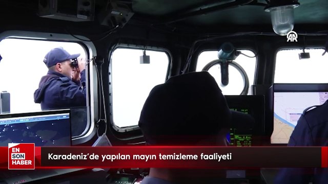 Karadeniz'de yapılan mayın temizleme faaliyeti