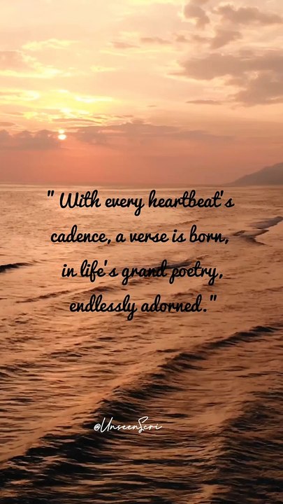 Verse of Life's Symphony: Unforgettable Heartbeat Cadence