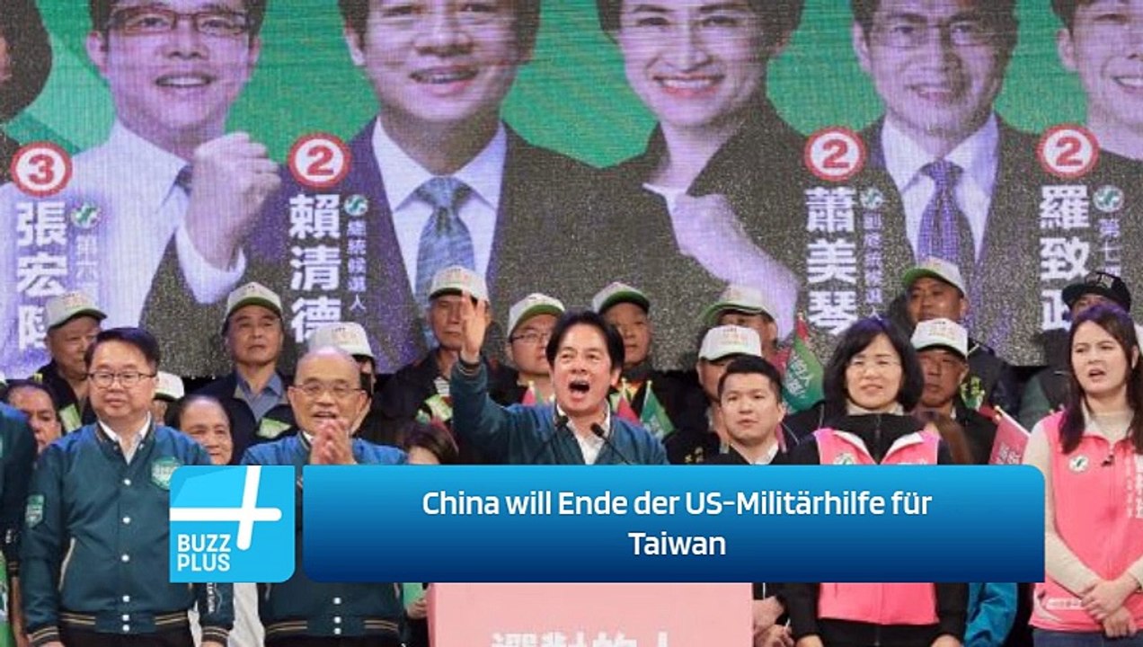 China will Ende der US-Militärhilfe für Taiwan