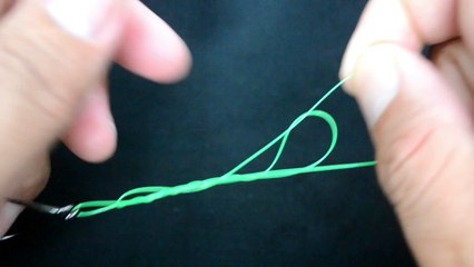 Just use this method to tie the hook and lure, it's easy!