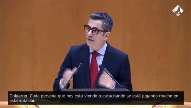 Félix Bolaños, abucheado en el Pleno por su provocación a los diputados que voten en contra de los decretos sanchistas