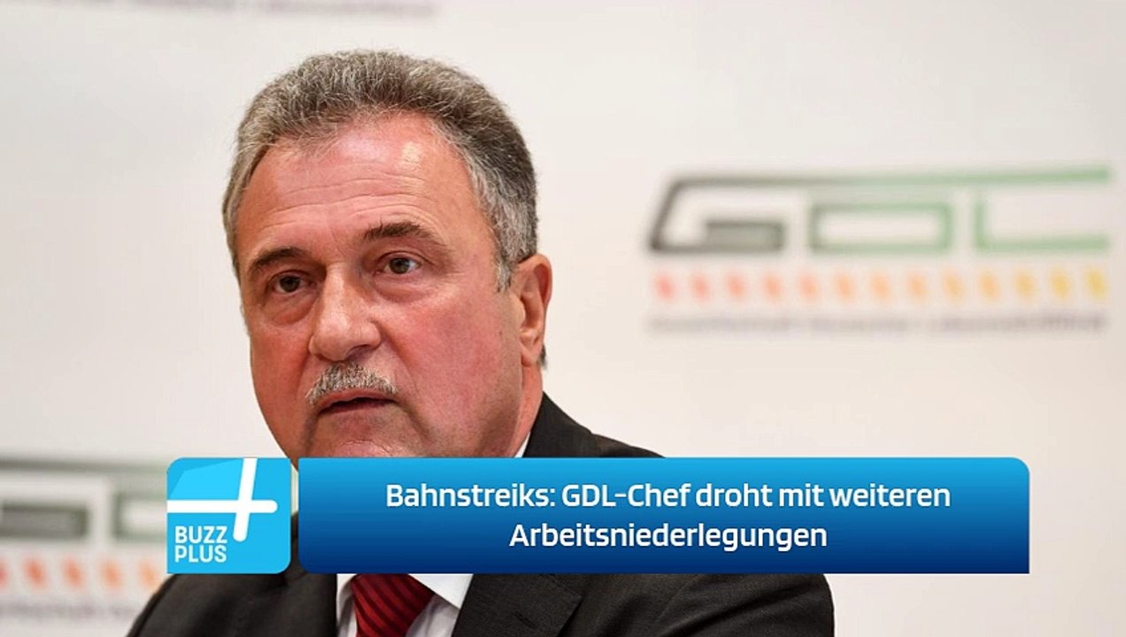Bahnstreiks: GDL-Chef droht mit weiteren Arbeitsniederlegungen