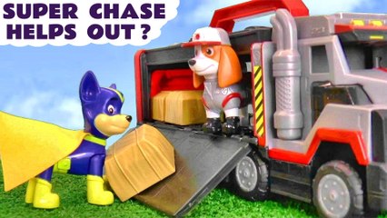 Paw Patrol Super Chase helps Big Truck Pups Al with his Deliveries