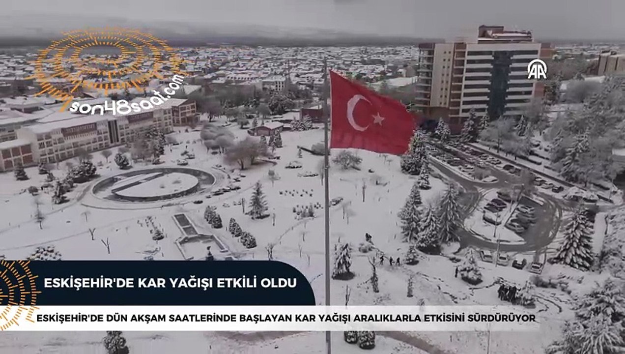 Eskişehir'den kar manzaraları