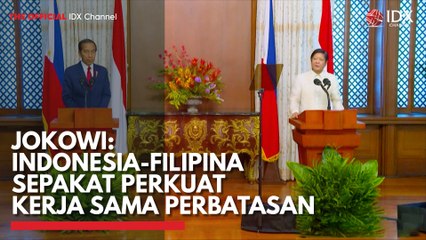 Jokowi Indonesia-Filipina Sepakat Perkuat Kerja Sama Perbatasan